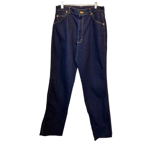 Lee Denim - Vintage 90's Lee Mom Jeans Cheeky High Rise Dark Wash Size 16